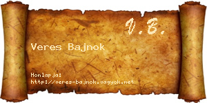 Veres Bajnok névjegykártya